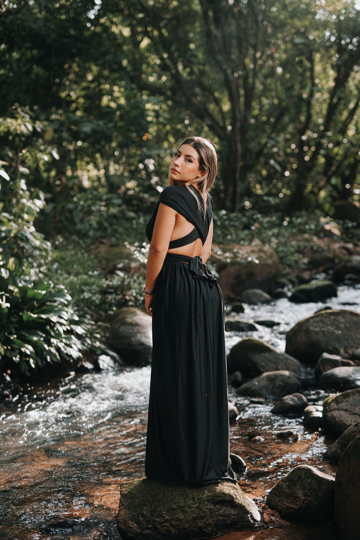 Maxidress Allegra negro