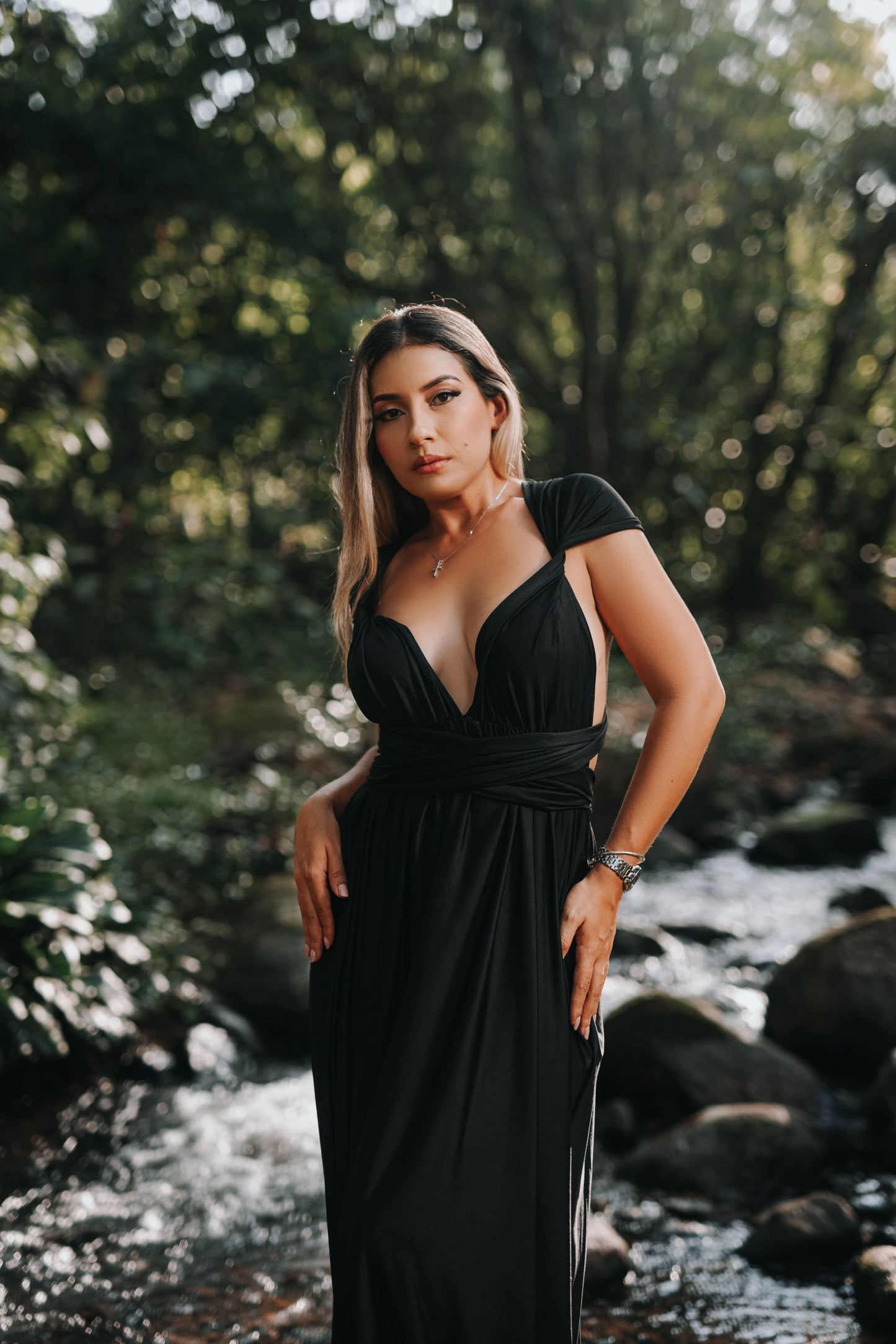 Maxidress Allegra negro