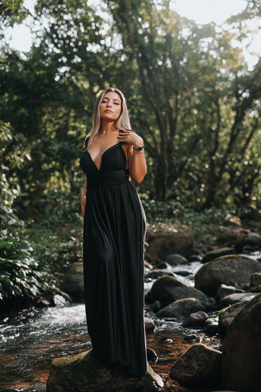 Maxidress Allegra negro