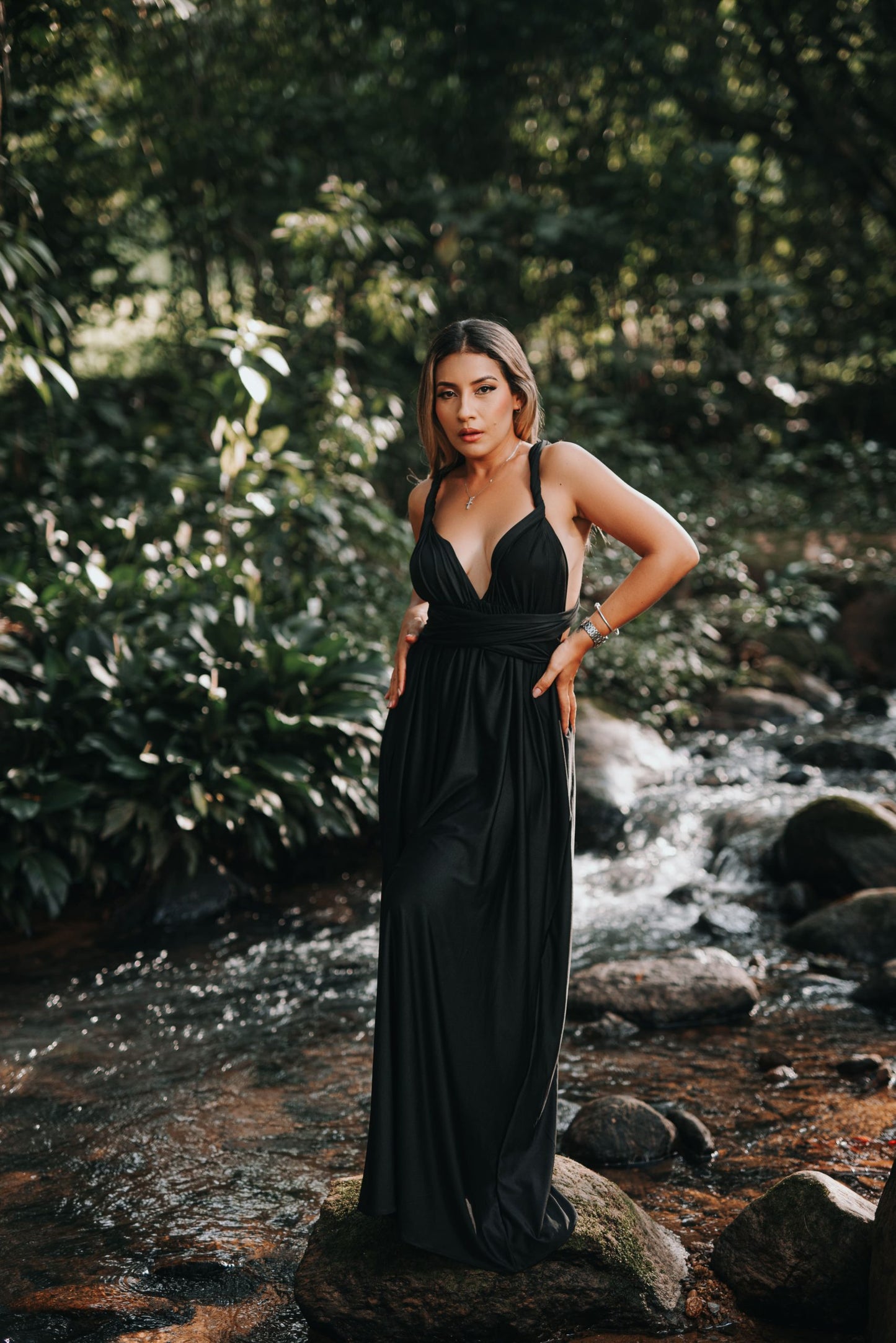 Maxidress Allegra negro