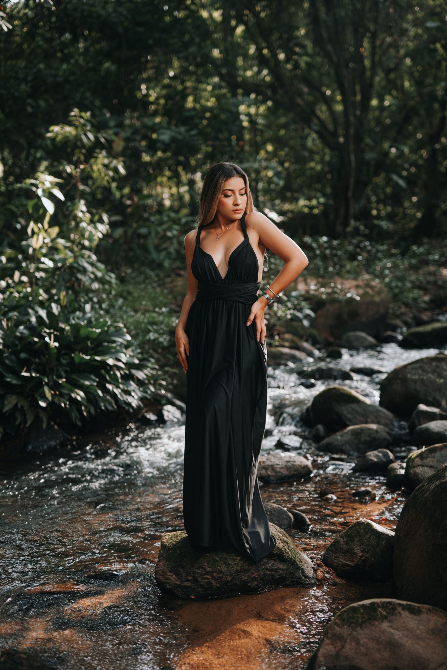 Maxidress Allegra negro