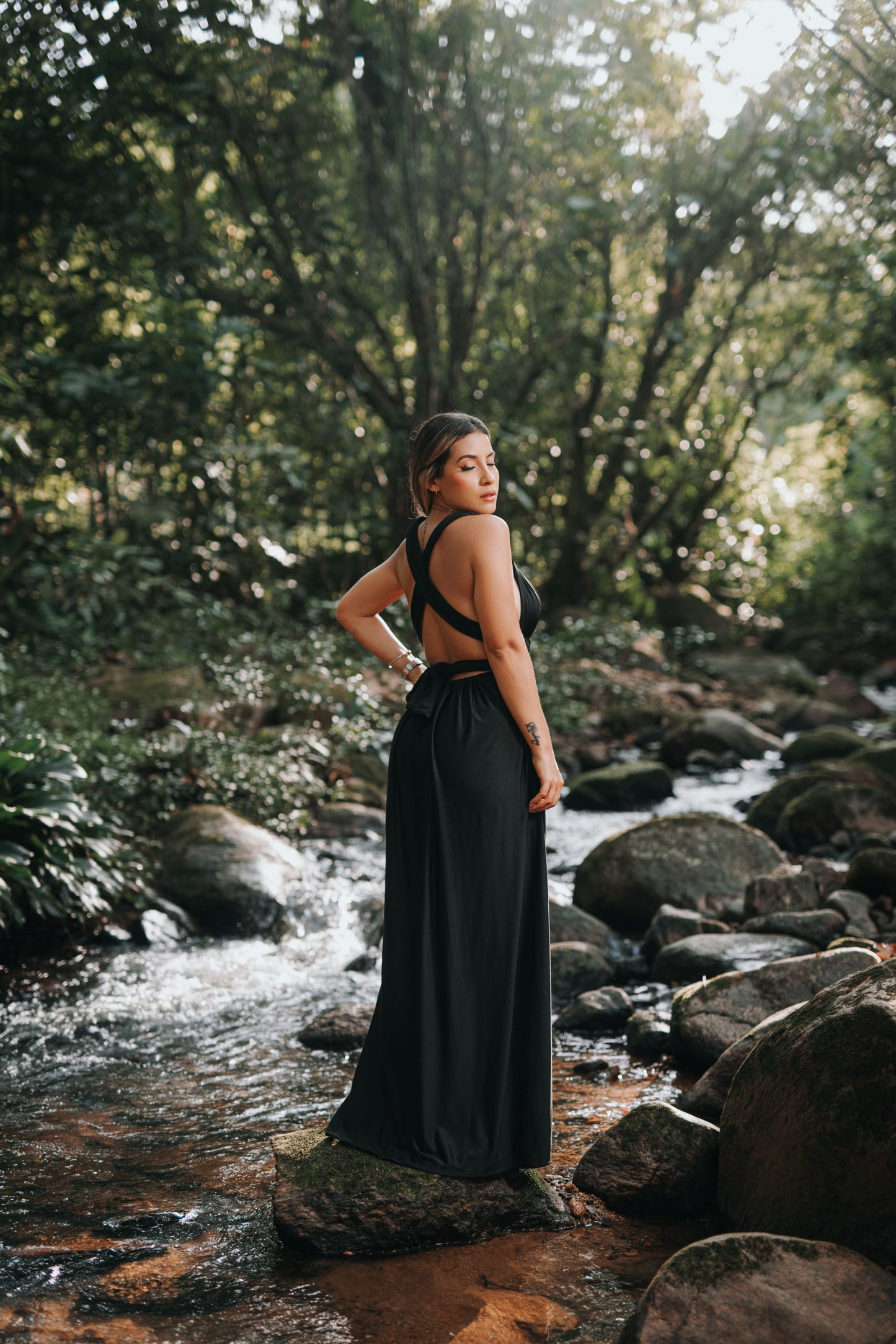 Maxidress Allegra negro
