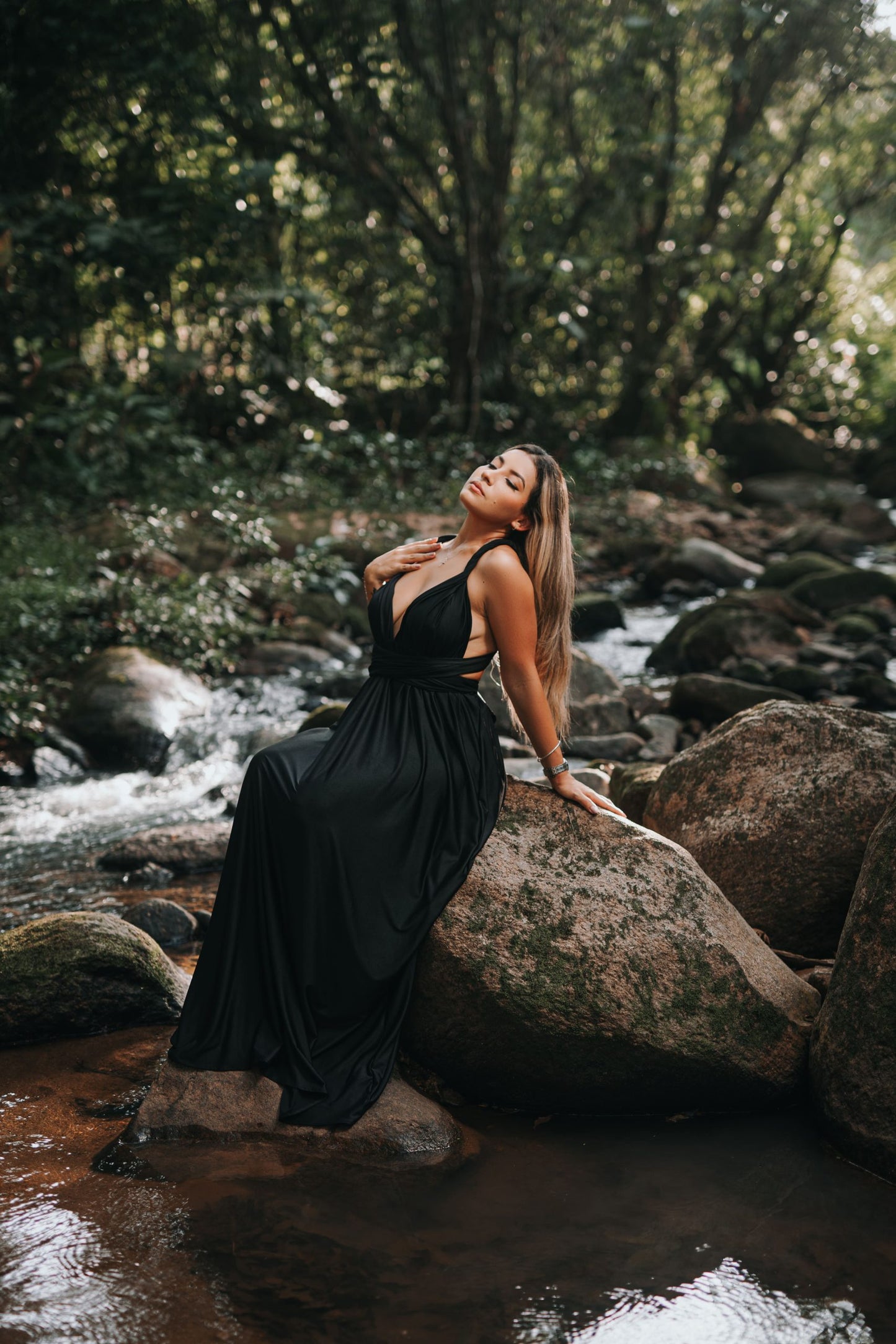 Maxidress Allegra negro