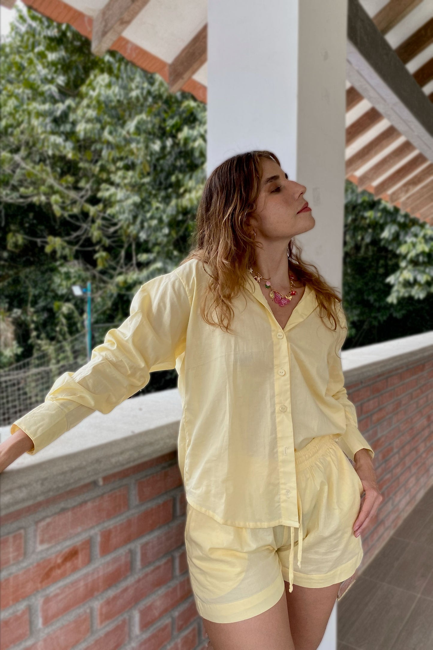 Camisa Oversize Varena amarilla