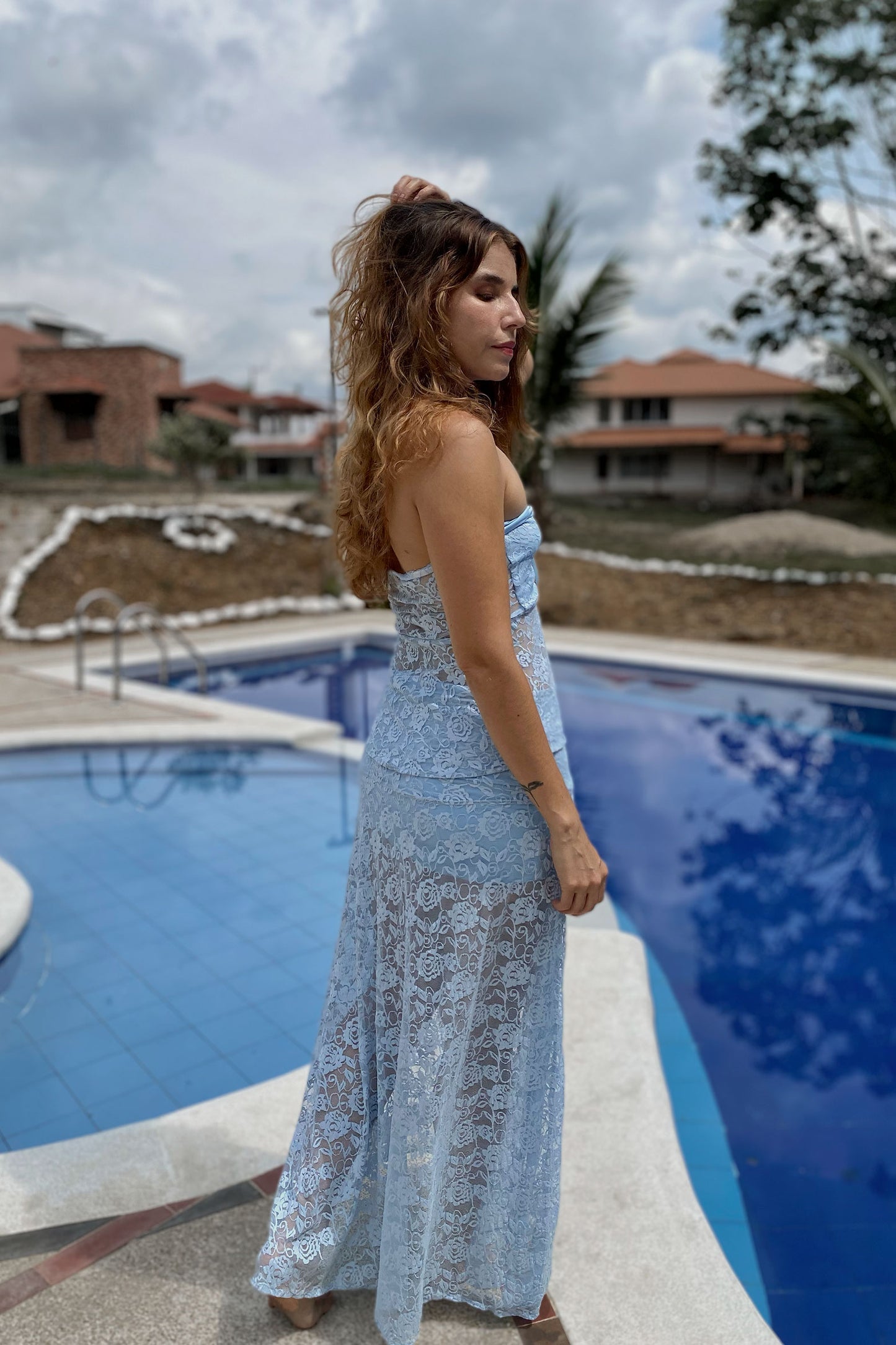 Top Perla azul