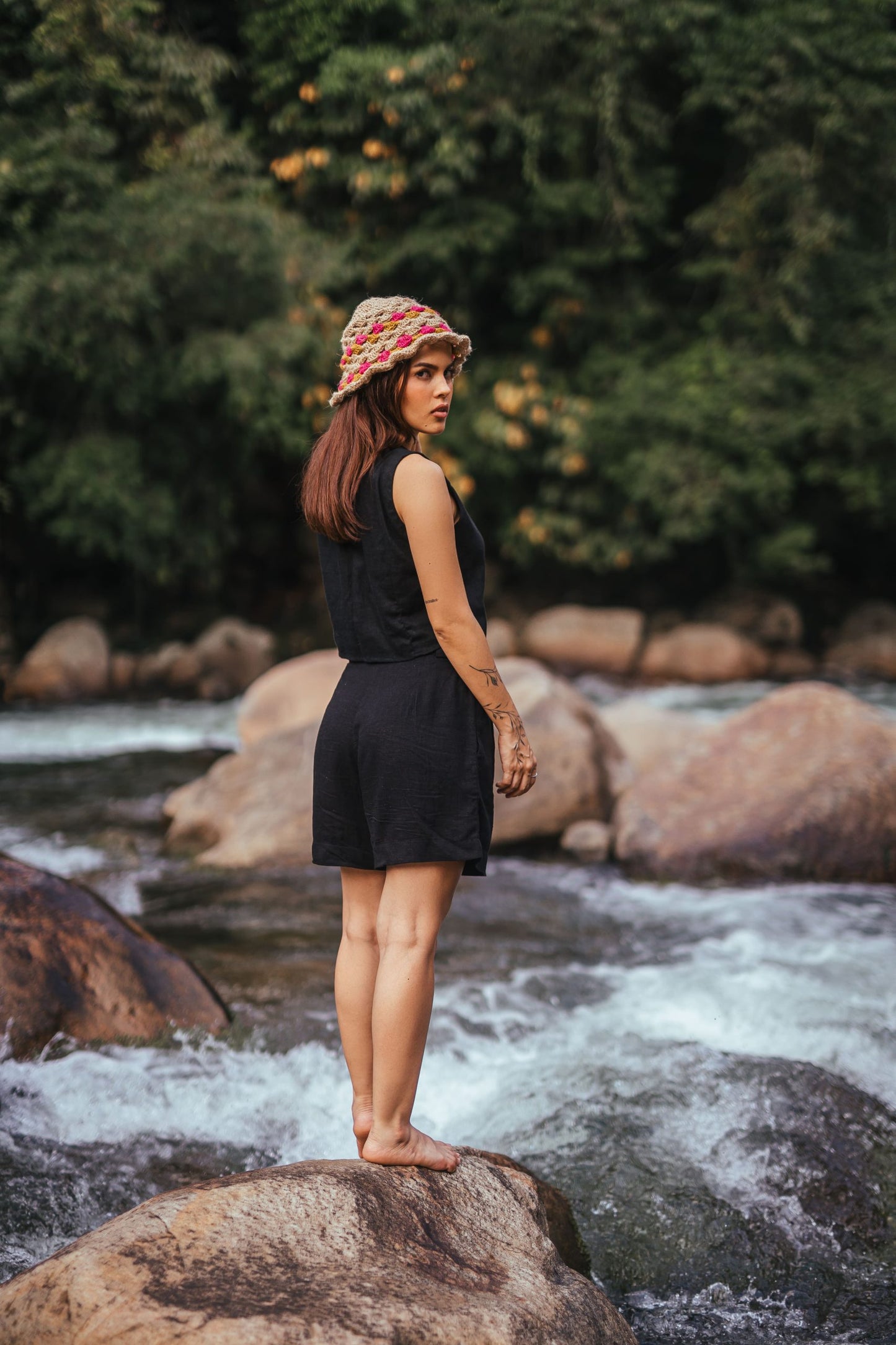 Short Clásico Lino negro