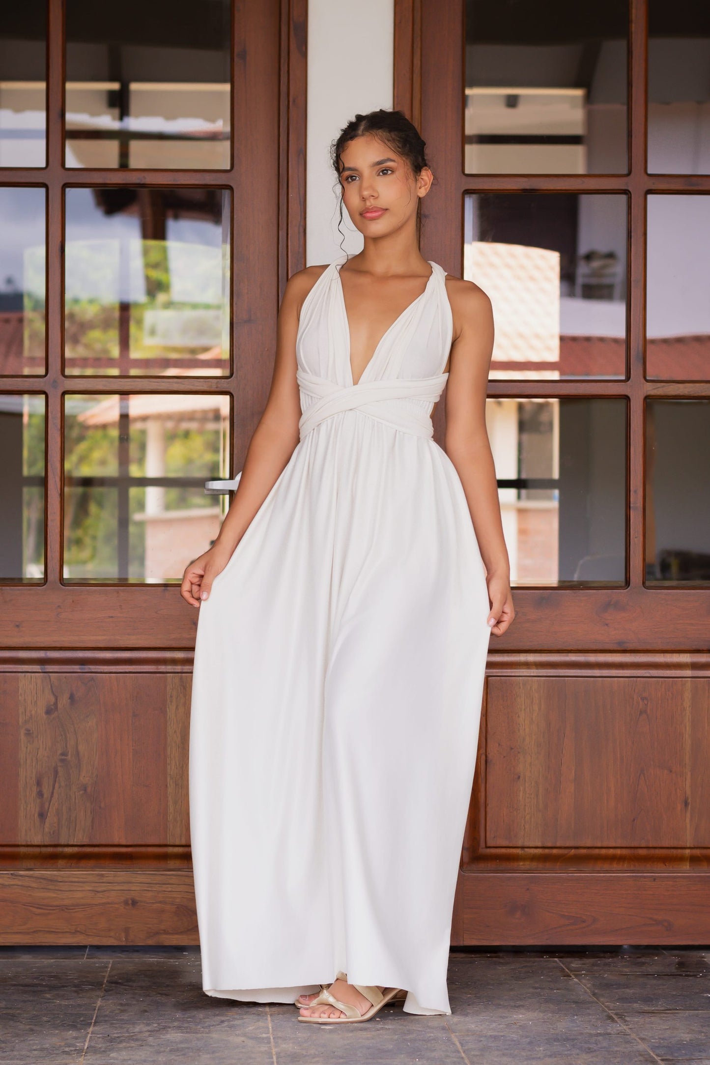 Maxidress Allegra blanco