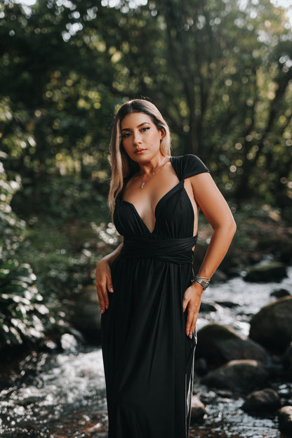 Maxidress Allegra negro