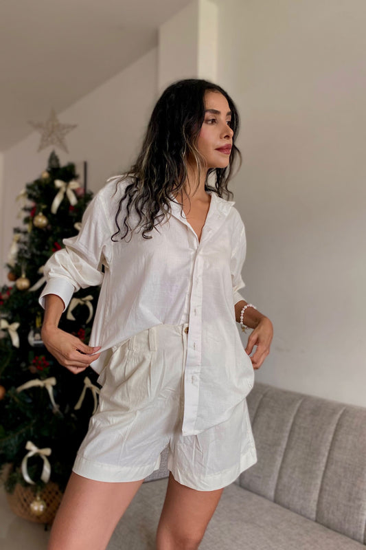 Camisa Clásica Marfil