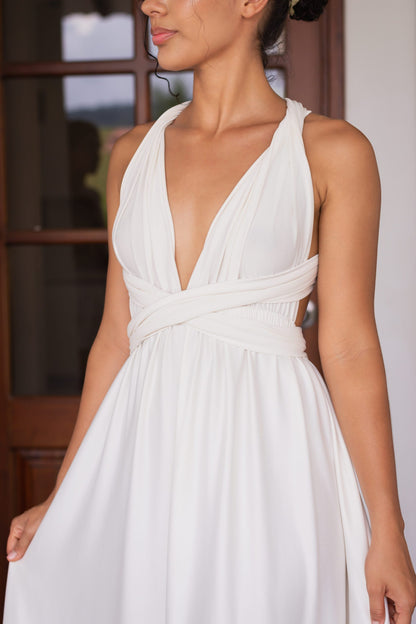 Maxidress Allegra blanco